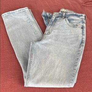 Abercrombie & Fitch '90s Slim Straight Jeans, Curve Love - Light Blue